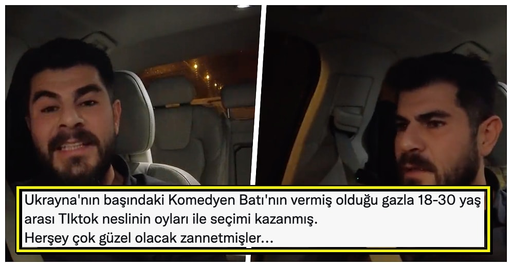 Arabada Bağırarak Çektiği Videolarla Tanınan Tuğrul Selmanoğlu Ukrayna Yorumuyla Tepkilerin Odağında