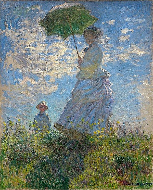 7. Şemsiyeli Kadın - Claude Monet (1875)