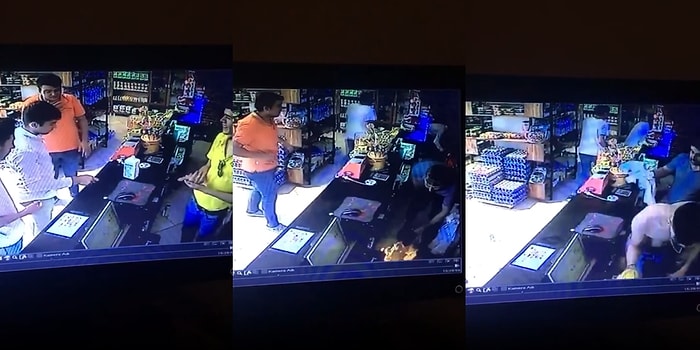 Dezenfektan Dökülen Masaya Çakmak Çakan Gençlerin Alevleri Söndürme Çabaları Viral Oldu