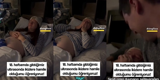 Ultrasonda İkiz Bebekleri Olacağını Öğrenen Çiftin Duygu Dolu Anları İzleyenleri Yumuşacık Edecek
