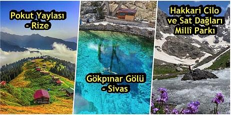 Hafta Sonunu Doğada Geçirmek İsteyenler! Türkiye'nin Dört Bir Yanından Ziyaret Edilebilecek Muhteşem Noktalar