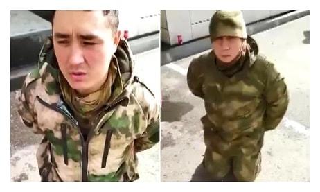 Ukrayna Kiev’de Esir Alınan Rus Askerlerinin Görüntülerini Paylaştı
