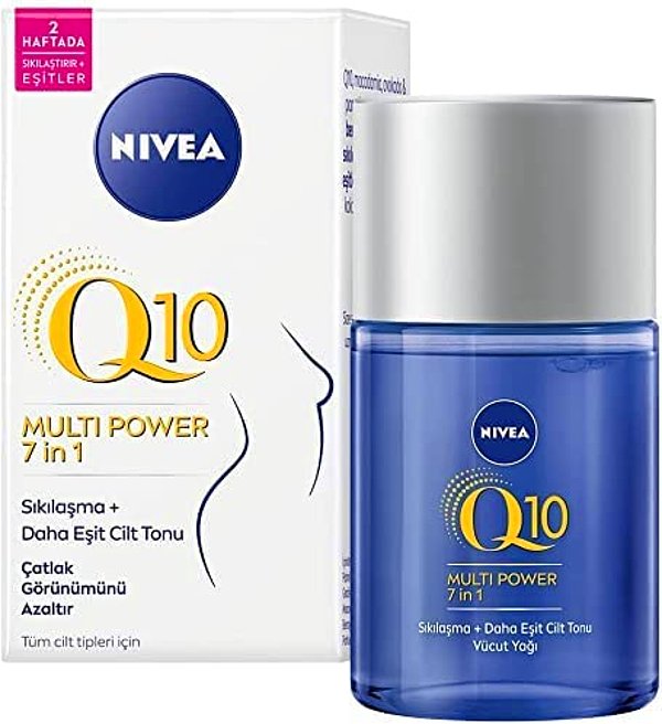 13. Nivea Q10 sıkılaştırıcı vücut yağı, çatlak görünümünü de azaltan etkiye sahip.