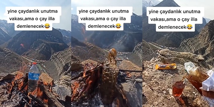 Bunu Yapanın Kendisine Saygısı Yoktur: Çaydanlığı Unuttuğu İçin Plastik Şişeyle Çay Demleyen Çaykolik Adam