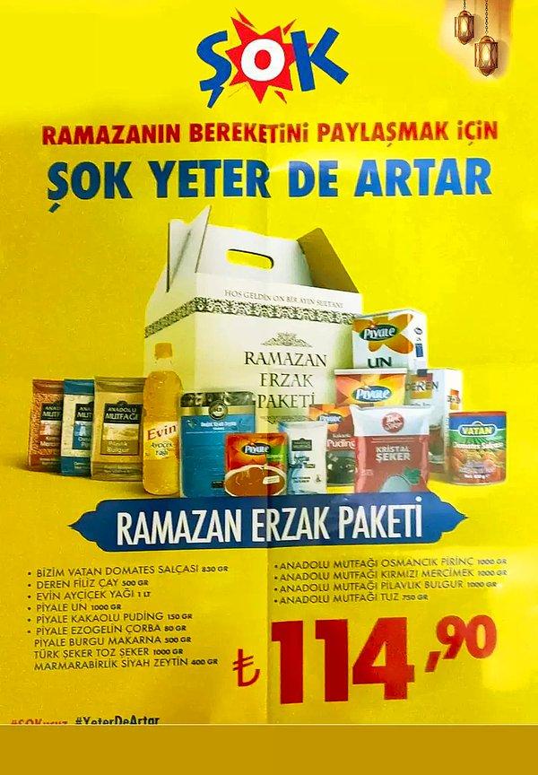 Ramazan erzak paketi;