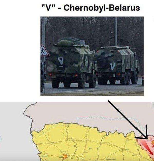 Belarus'tan çıkan birlikler V işaretini...