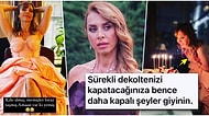 Meme Dekoltesini Eliyle Kapatan Neslihan Yeldan Bir Takipçisinin 'Kapalı Giyin' Yorumuna Büyük Tepki Gösterdi