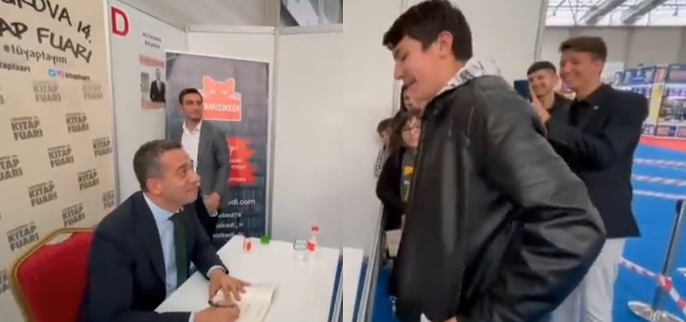 CHP'li Ali Mahir Yaşarır'a Kitap İmzalatmak İsteyen Gencin Adı 'Erdoğan' Olunca O Anlar Viral Oldu
