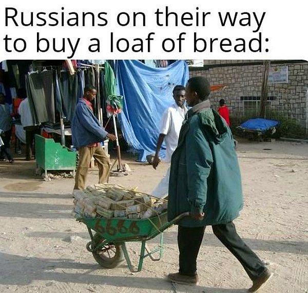 11. "Bir somun ekmek almaya giden Ruslar."
