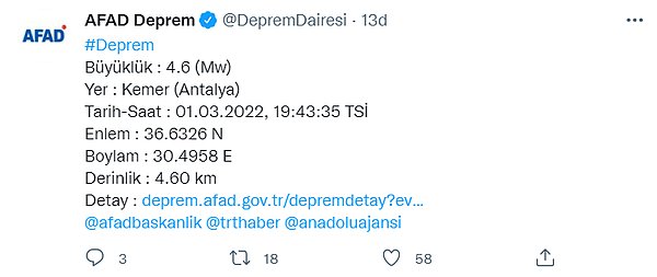 Antalya'da Korkutan Deprem