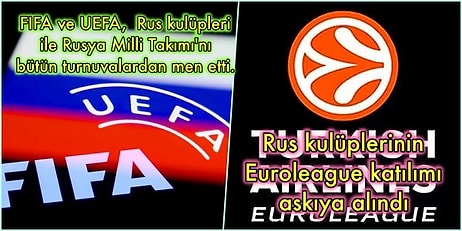 Rusya Spor Dünyasından Komple Dışlanıyor! Rus Takımlarına ve Rus Sporculara Uygulanan Yaptırımlar