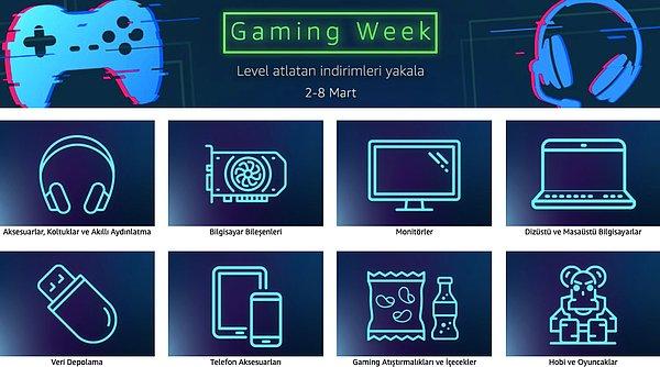 Gamer'lar, toplanın! Amazon'un Gaming Week indirimleri başladı.