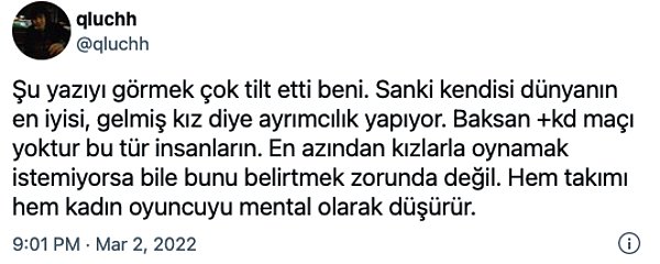 2. Konuya dair diğer oyunculardan gelen yorumlar online oyunlarda ortamın zaman zaman ne kadar toksik olabildiğini kanıtlar nitelikteydi.