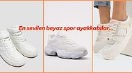 Güzelliğiyle Herkesin Beğenisini Kazanmış Beyaz Spor Ayakkabılar