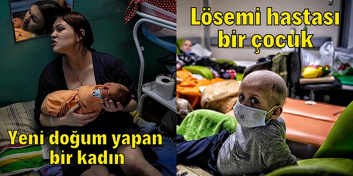 Hamile Kadınlar, Hasta Çocuklar... Ukrayna-Rusya Savaşını Tüm Gerçekliğiyle Ortaya Koyan Çarpıcı Fotoğraflar