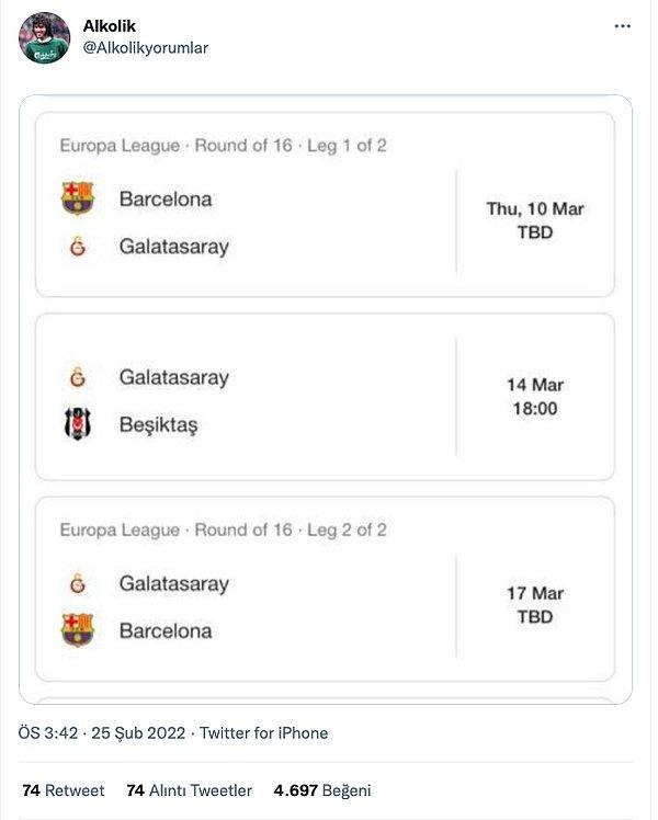 11. 3 maç art arda Barcelona ile oynamak Galatasaray'ı zorlayacak...