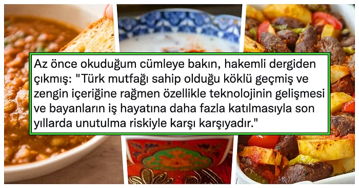 Türk Mutfağının Kadınların İş Hayatına Girmesiyle Köreldiğini Belirten Açıklama Sosyal Medyayı İkiye Böldü