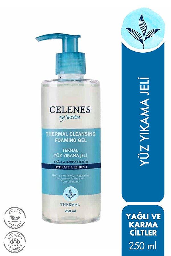 7. Celenes yağlı ve karma ciltler için temizleme jeli.