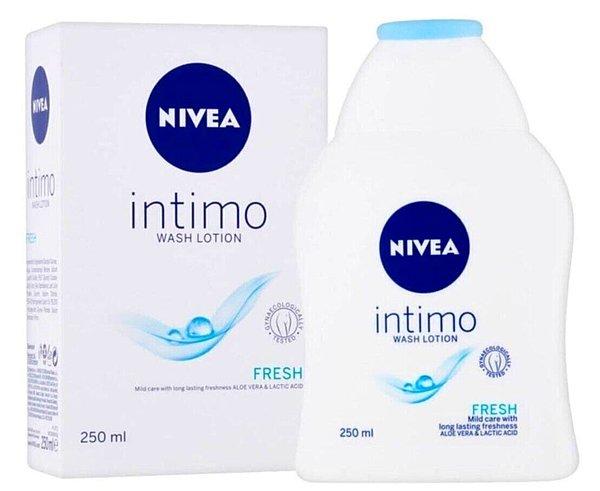 12. Nivea intimo fresh genital bölge yıkama losyonu.