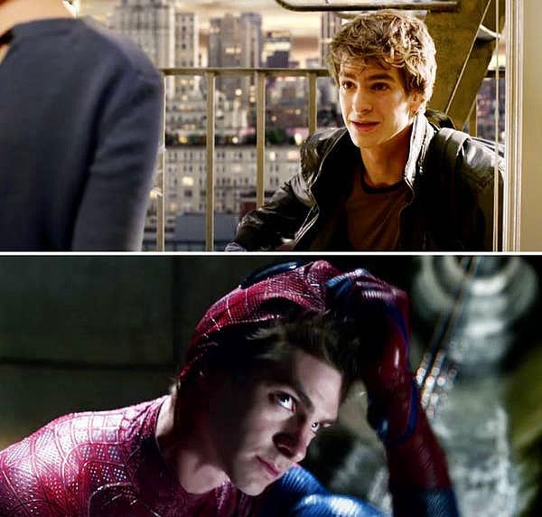 Ve tabii ki Andrew Garfield'ın en meşhur rolü 'İnanılmaz Örümcek Adam'daki 'Peter Parker/Örümcek Adam'dır.