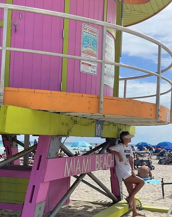 New York, Miami derken epey gezdi boy boy fotoğraflarını da Instagram hesabında takipçileriyle paylaştı.