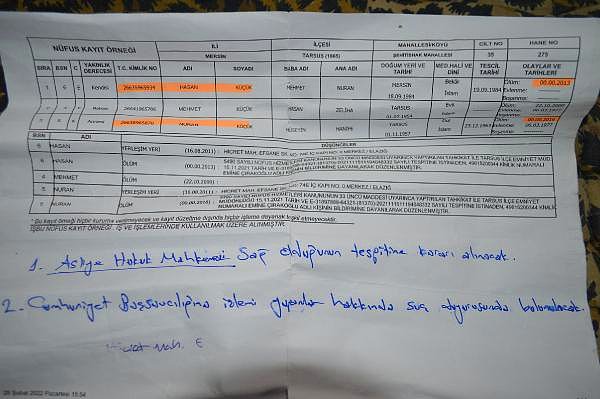 Hicret Mahallesi Muhtarı Murat Gülbasan, ailenin 2007 yılından beri mahallede ikamet ettiğini dile getirerek şöyle konuştu: