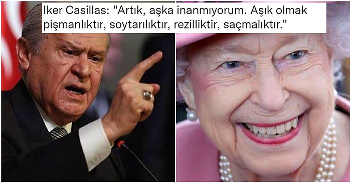 Devlet Bahçeli'nin Sesiyle Okunan Aşk Zırvalarından Kraliçe İlelebeth'e Son 24 Saatin Viral Tweetleri