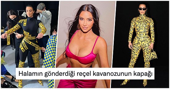 Balenciaga Defilesini İzlemeye Koli Bandına Sarılmış Bir Şekilde Giden Kim Kardashian Yine Dillere Düştü!