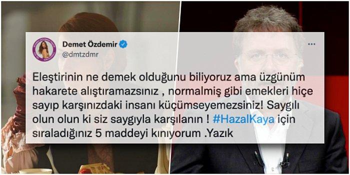 Hazal Kaya'ya Olan Nefretini Madde Madde Açıklayan Ahmet Hakan'a Ünlüler Camiasından Tepkiler Yükseliyor!