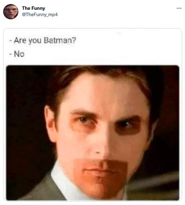 13. "Batman misin?         /       Hayır"