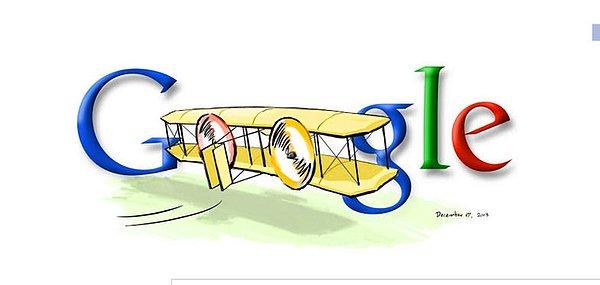 16 Aralık 2003 tarihinde Wright kardeşlerin ilk insanlı uçuşunun 100. yılı anısına bir Doodle paylaşılmıştı.