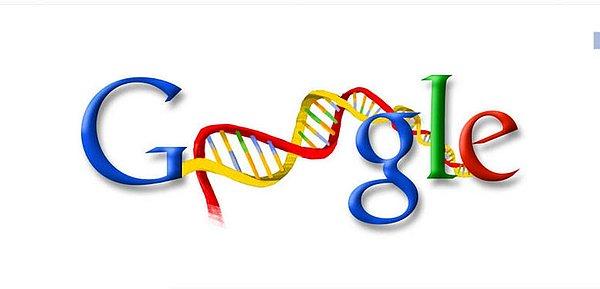 Francis Crick ve James D. Watson tarafından keşfedilen DNA'nın 50. yıl dönümü, 24 Nisan 2003'te çift sarmallı bir Google logosuyla kutlandı.