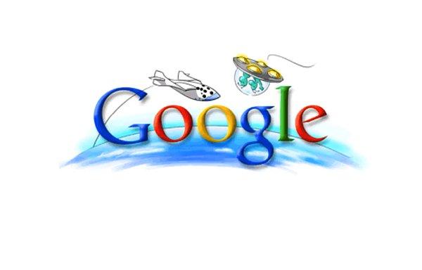 Google , 4 Ekim 2004'te özel sektörün Ay'a gidiş yarışı Lunar X'i kutlamıştı.