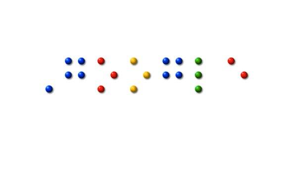 Google logosu, Louis Braille'in 4 Ocak 2006'daki 107. doğum günü için körler ve görme engelliler tarafından kullanılan dokunsal yazı sistemi olan braille'de yeniden yapıldı.