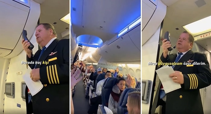 45 Yıllık Pilottan Son Uçuşunu Yaptığı Uçaktaki Yolculara Duygusal Veda Konuşması