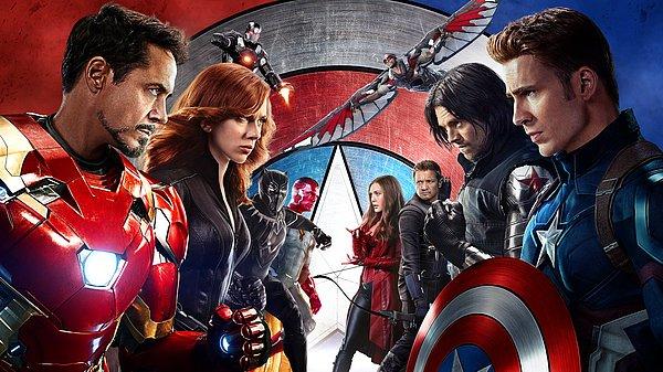 8. Captain America: Civil War / Kaptan Amerika: Kahramanların Savaşı (2016) - IMDb: 7.8