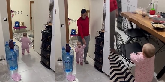 Babasını Yemek Masasına Çağırıp Sandalyesini Çeken Küçük Umay'ın Gözlerinizden Kalpler Çıkartacak Videosu