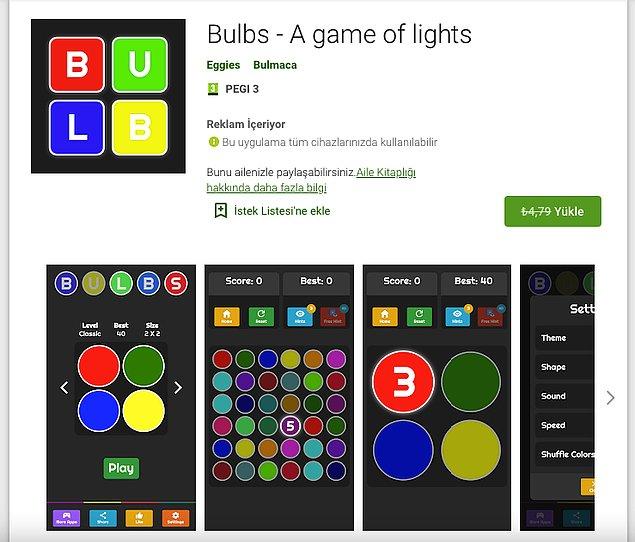 Bulbs – A game of lights