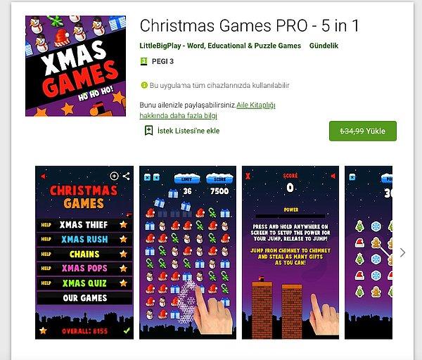 Christmas Games PRO – 5 in 1