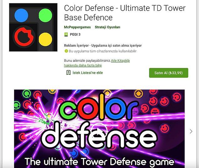 Color Defense – Ultimate TD Tower Base Defence