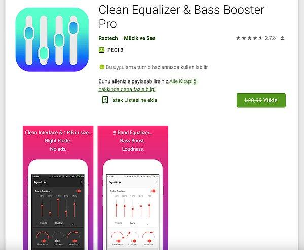 Clean Equalizer & Bass Booster Pro