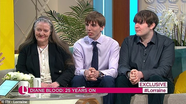 Появившись на канале ITV с 23-летним сыновьями Лиамом, 23 года, и Джоэлом, 19 лет, чтобы отметить 25-летие со дня вынесения решения, Дайан сказала, что «интерес к этому делу больше, чем когда-либо прежде».