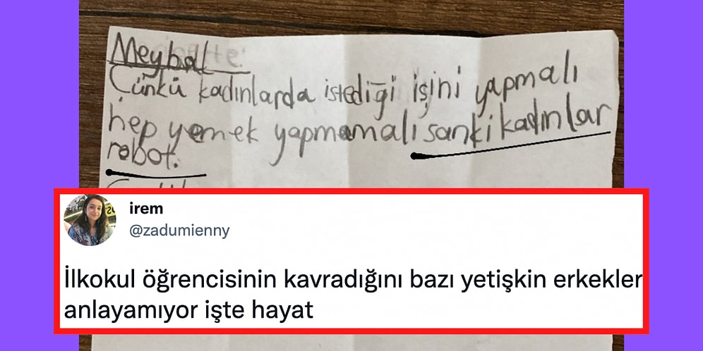 8 Mart'ın Anlamı Sorulan Bir İlkokul Öğrencisinin Erkeklerin Anlamakta Güçlük Çekeceği Yanıtı