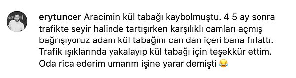 5. Olsun, siz yine de trafikte insanlarla tartışmayın.