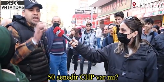 'Neden Her Şeyin Suçlusu CHP, 20 Senedir AKP Yönetiyor' Diyen Vatandaş Açtı Ağzını Yumdu Gözünü