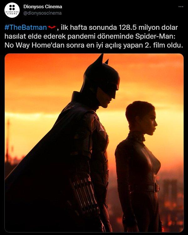 Sinemalarda yayınlanacağı ana kadar insanlarda büyük bir merak uyandıran The Batman filminin hasılatı ve açılışı da filme dair yorumlar kadar ses getirdi.
