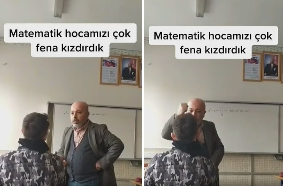 Kendi Aralarında Konuşup Matematik Hocasını Sinirlendiren Gencin Basit Ama Hileli Bir Soruyu Bilemediği Anlar