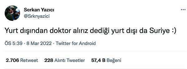 Yurt dışından doktorlarla yola devam edilmesi ise böyle eleştirildi.