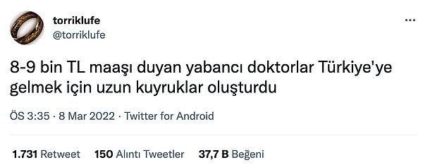 Şöyle de bir durum var.