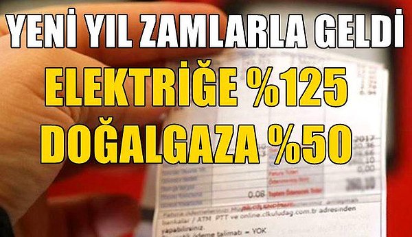 Doğalgaz zamları da bundan geri kalmadı. Öyle ki sanayi bölgelerine gaz akışının sağlanamadığı günleri bile gördük.